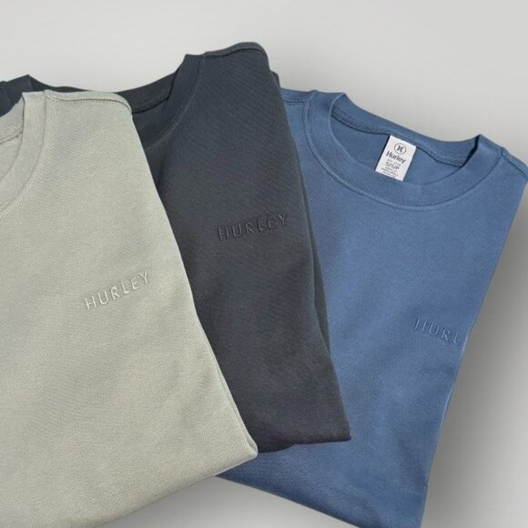 Hurley Men's Crewneck Sweatshirt Small 3-Pack Bundle - Picture 1 of 13